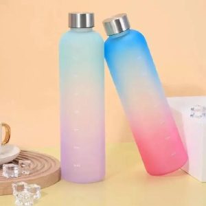 Gradient Time Marker Water Bottle