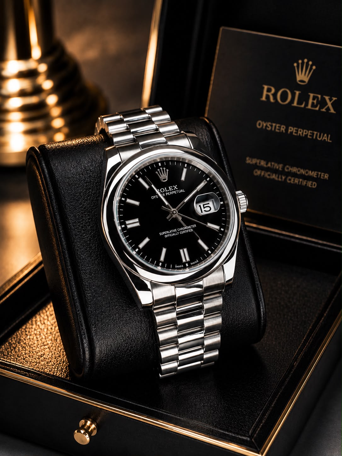 ROLEX DATE JUST PLAIN BEZEL