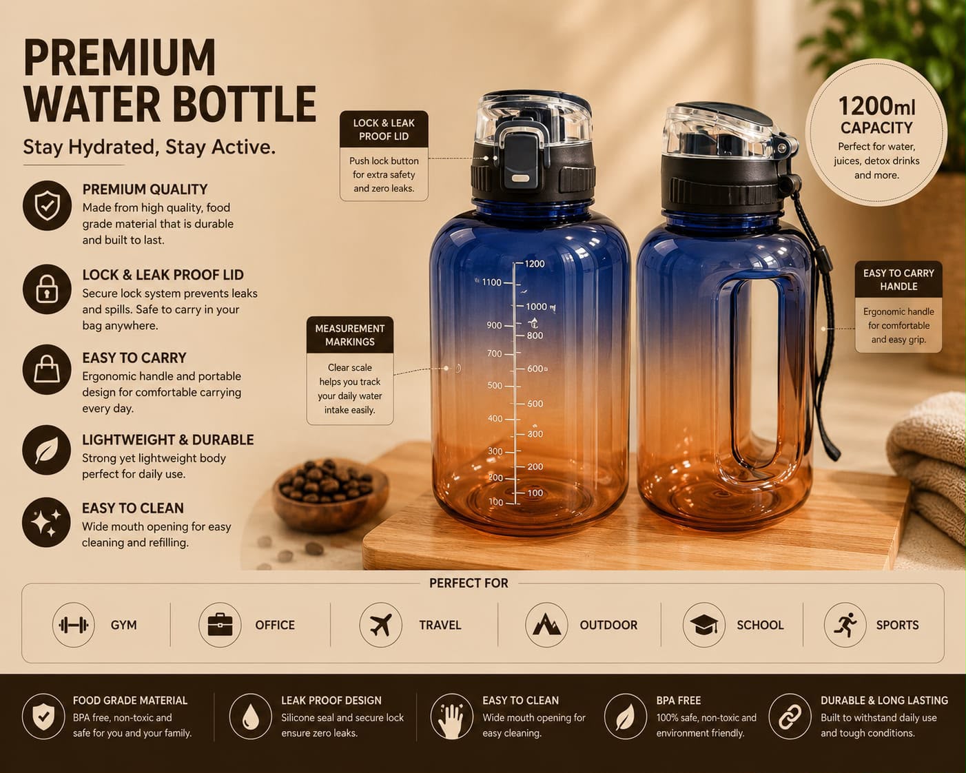 Premium Water Bottle